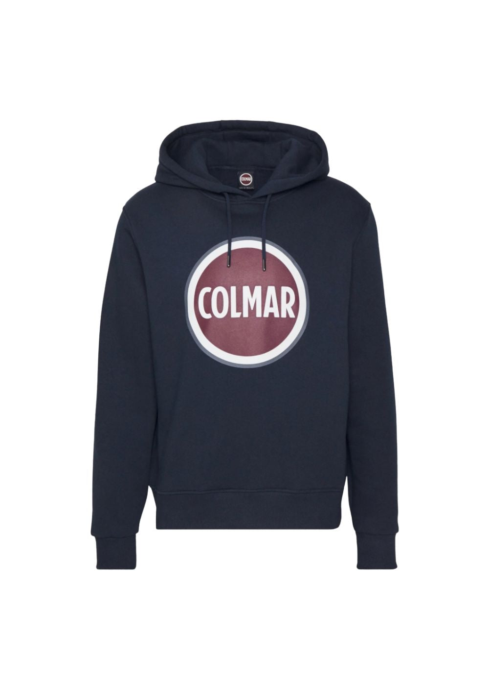 Felpa Colmar con cappuccio logo centrale bordeaux