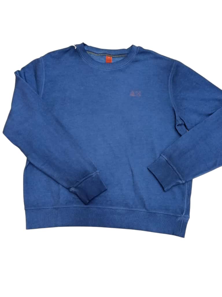 Felpa SUN68 in cotone garzato basic