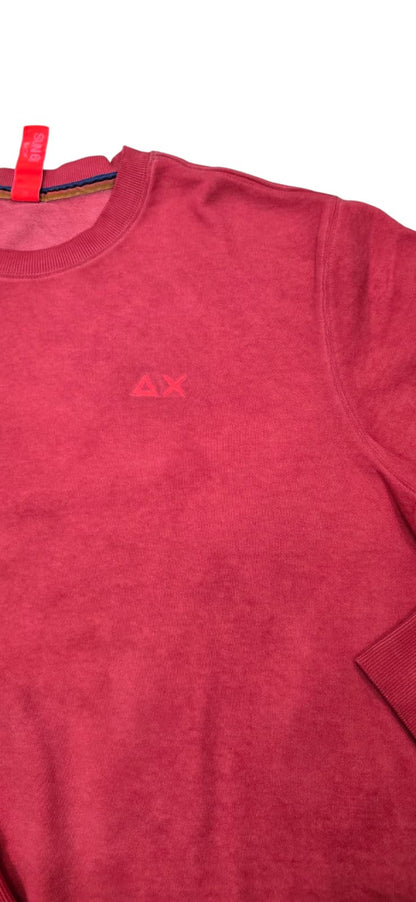 Felpa SUN68 in cotone garzato basic