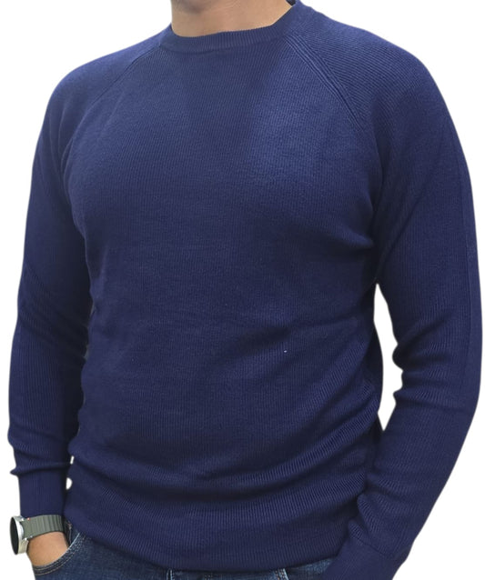 Maglioncino OVER/D  Paricollom raglan costa blu