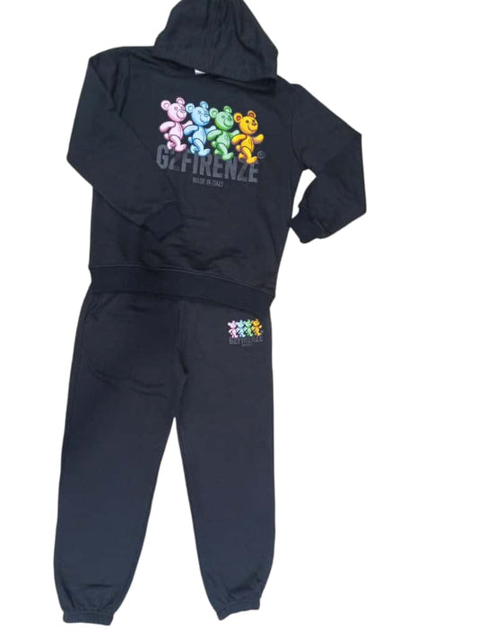 Tuta G2FIRENZE imn cotone garzato con maxi logo