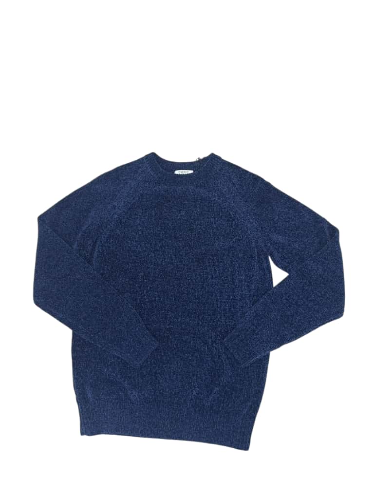 Maglione Over/D in ciniglia Blu