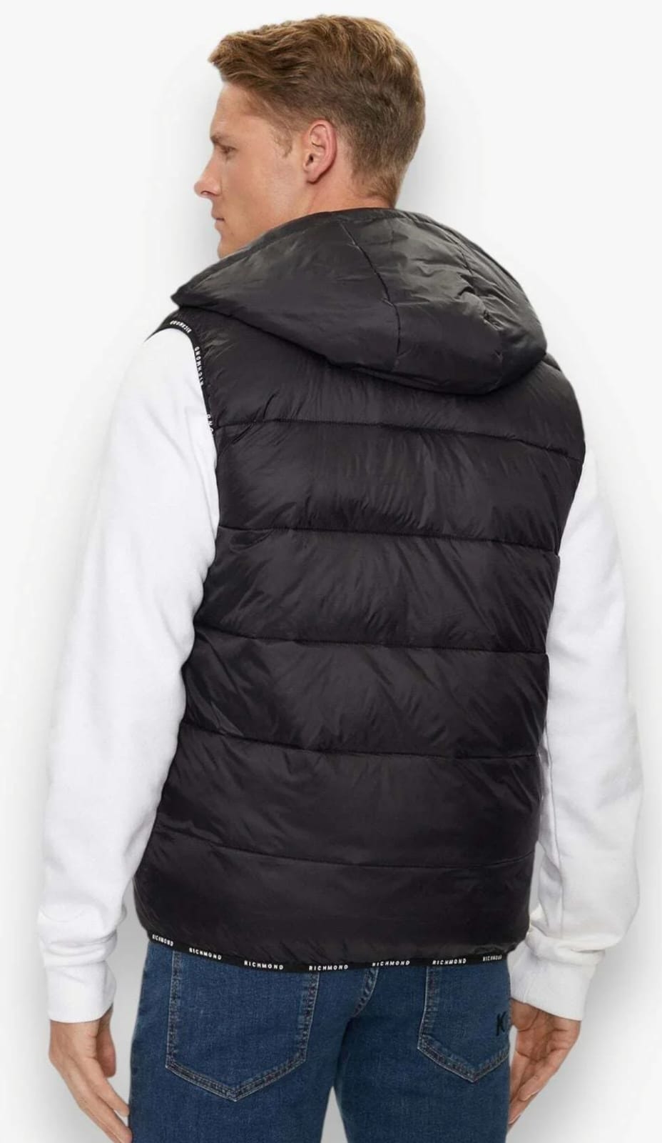 Smanicato JOHN RICHMOND Nero in ricamo