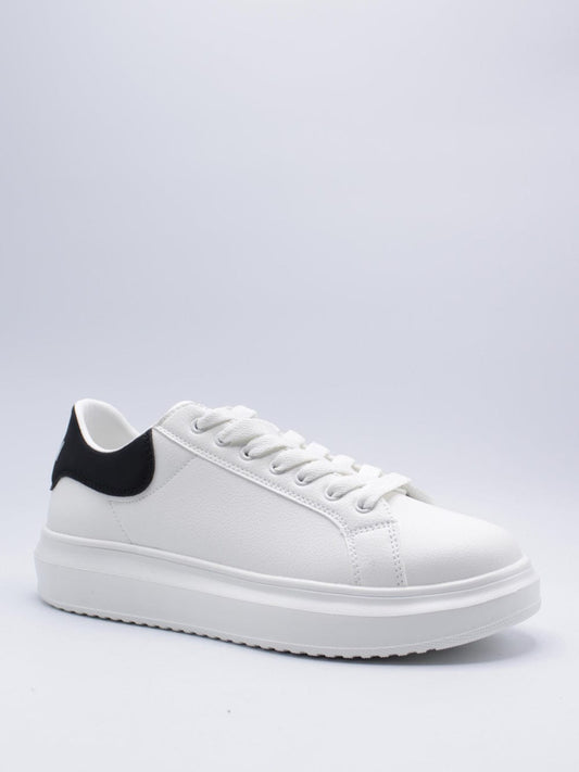 Sneakers ICON in ecopele con logo a rilievo dietro