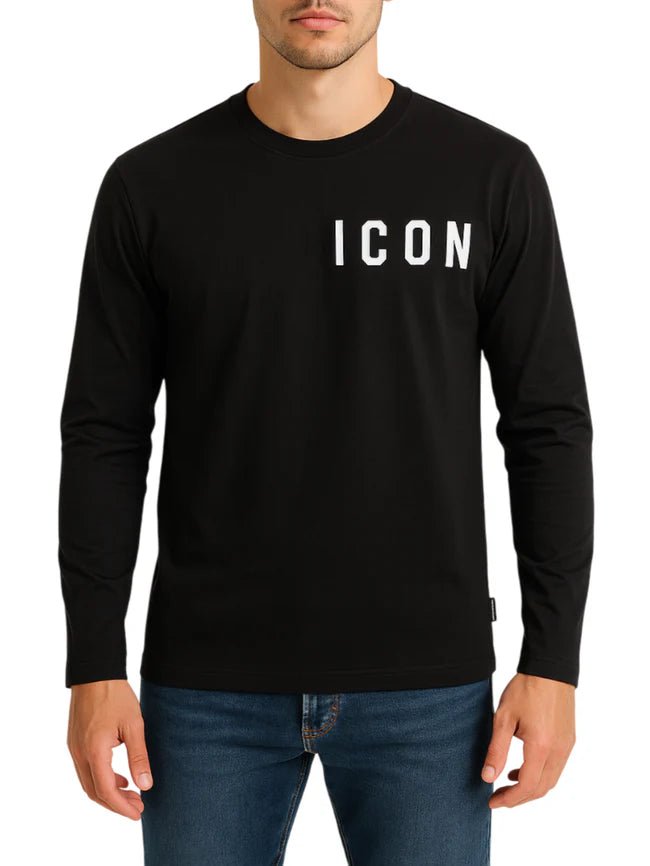 T-shirt ICON Manica lunga Uomo logo lato cuore