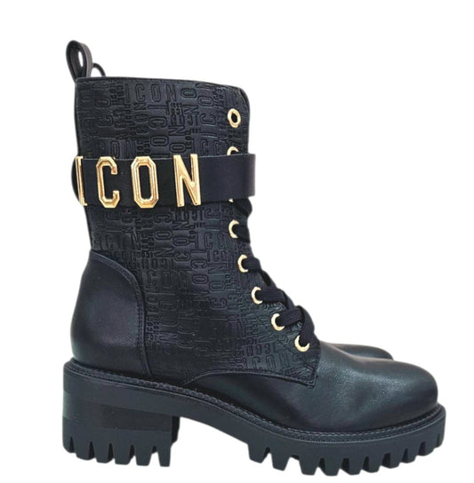 Stivale basso ICON con lacci e zip