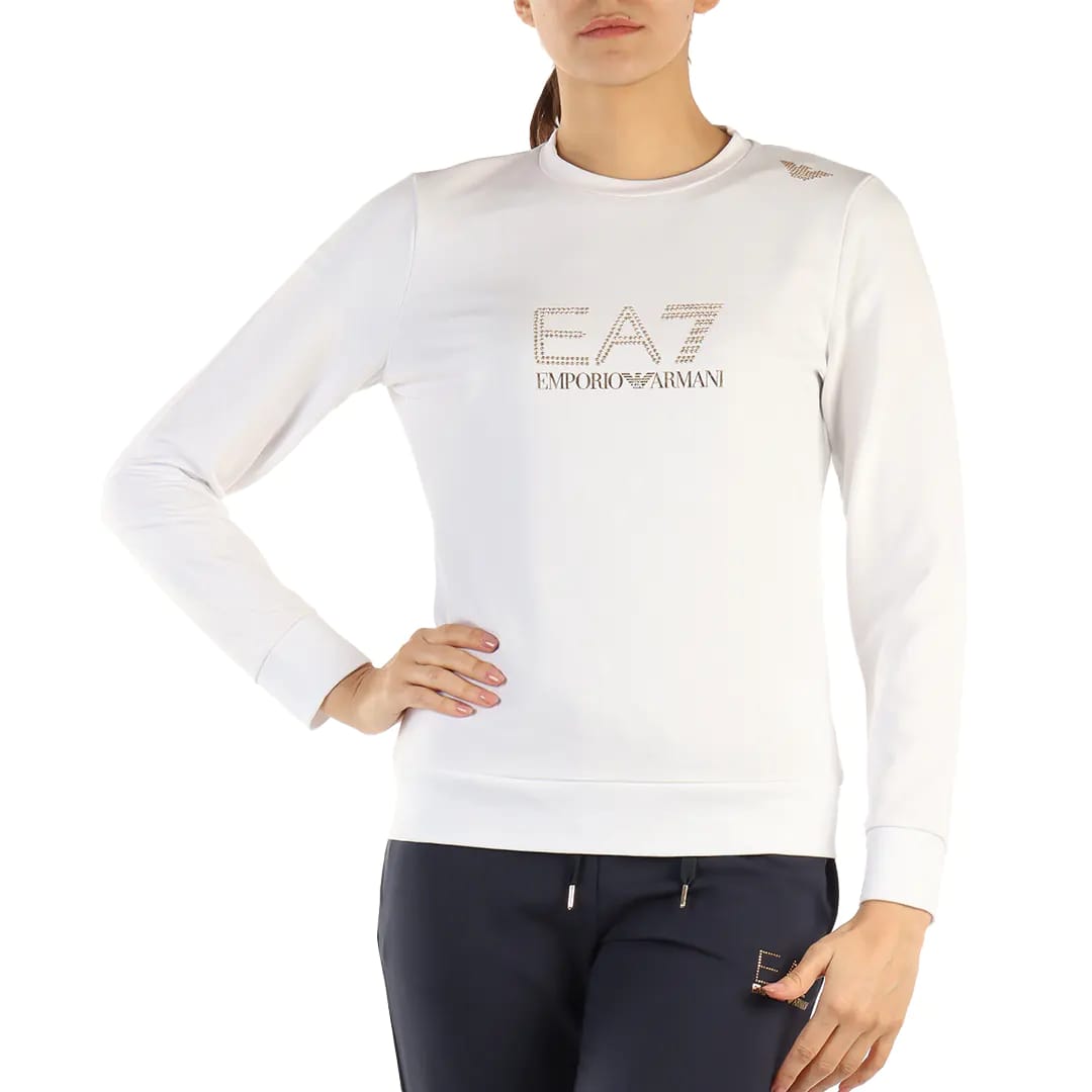 Felpa Emporio Armani Donna Logo oro in 2 colori