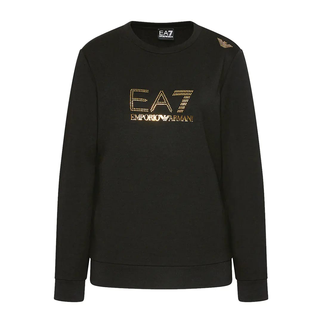 Felpa Emporio Armani Donna Logo oro in 2 colori