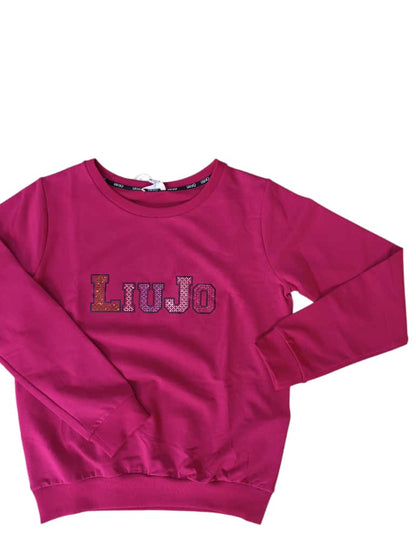 Felpa  Liu JO garzata in strass