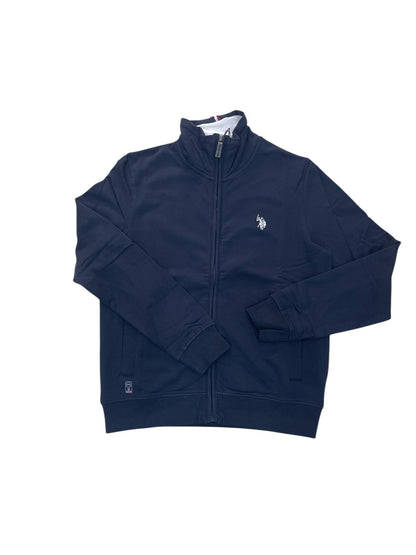 Felpa US POLO ASSN con zip e logo ricamato