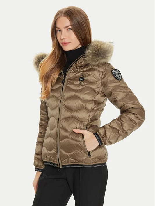 Piumino Blauer con pelliccia Donna