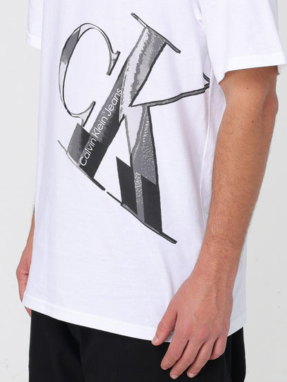 T-shirt CALVIN KLEIN con max logo a scendere