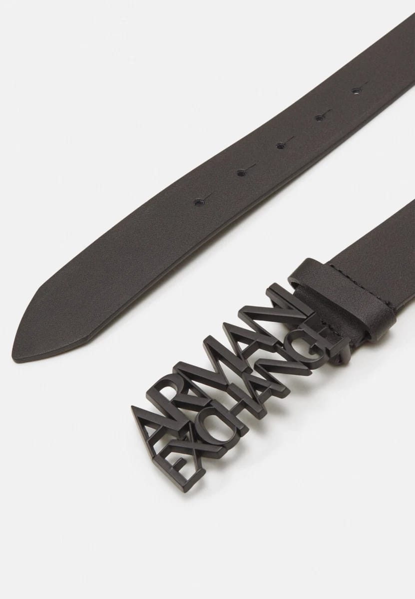 Cintura ARMANI EXCHANGE Nera unisex in acciaio