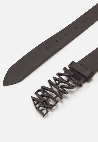 Cintura ARMANI EXCHANGE Nera unisex in acciaio