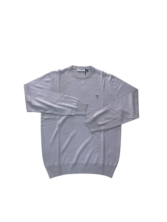 Maglioncino   Trussardi Logo ricamato Perla