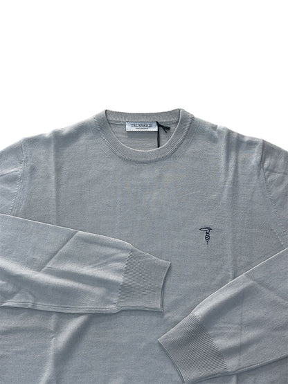 Maglioncino   Trussardi Logo ricamato Perla