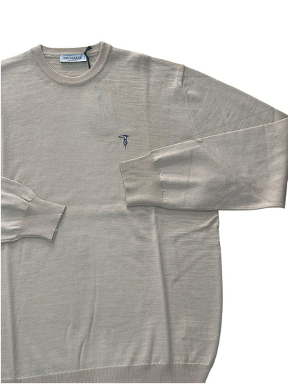 Maglioncino   Trussardi Logo ricamato Beige