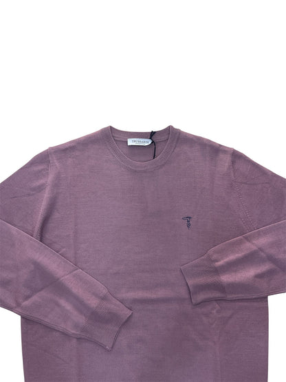 Maglioncino   Trussardi Logo ricamato Vinaccia