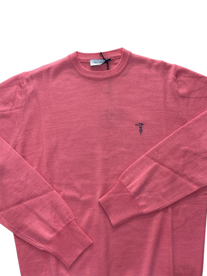 Maglioncino   Trussardi Logo ricamato Rosa