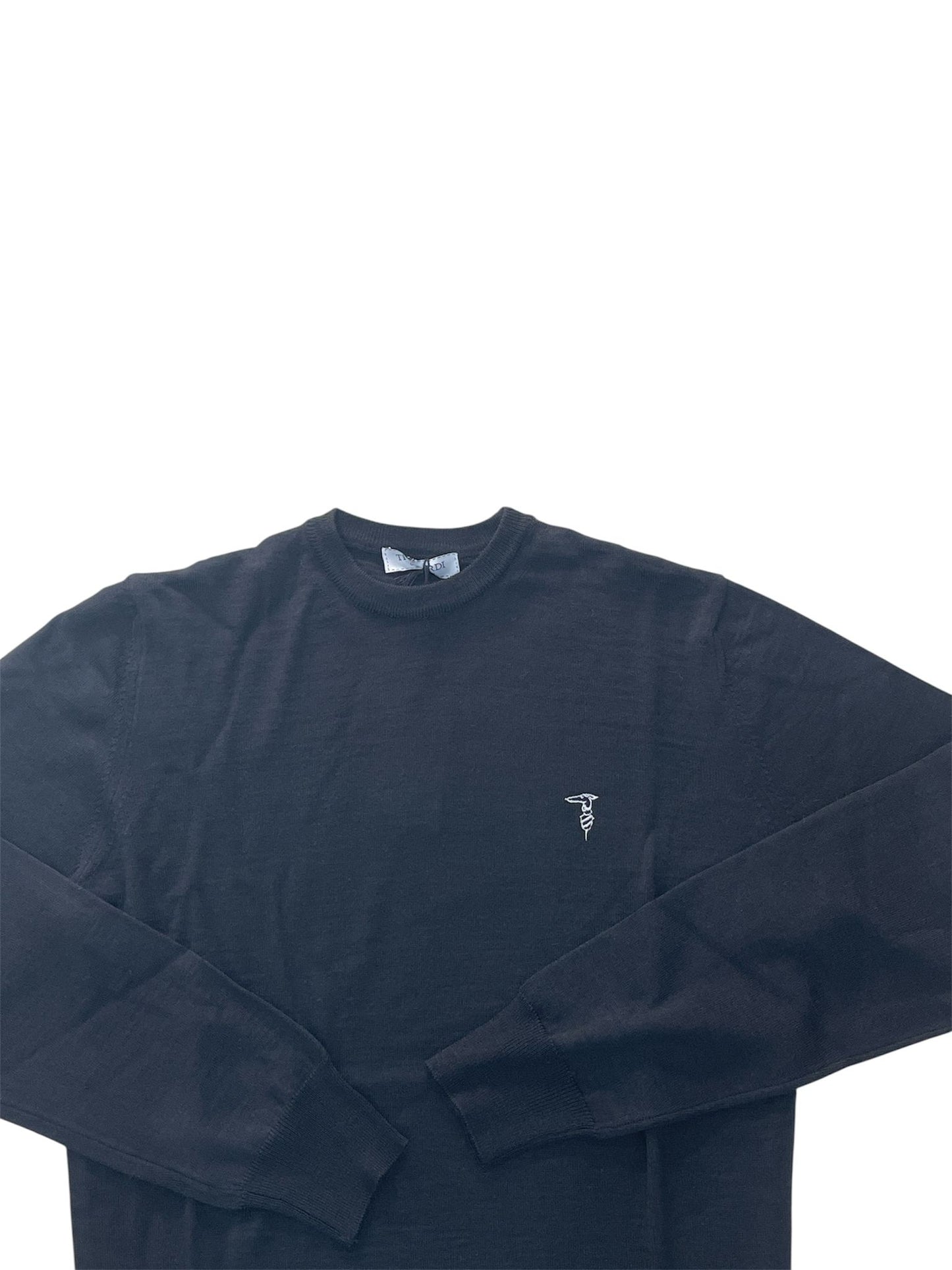 Maglioncino   Trussardi Logo ricamato Nero