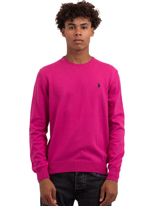 Maglione U.S POLO ASSN in cotone rosa 357