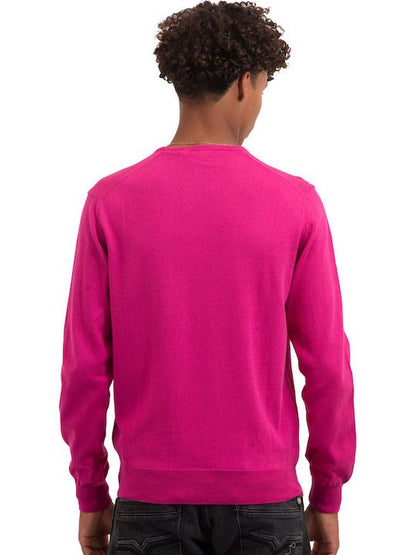 Maglione U.S POLO ASSN in cotone rosa 357