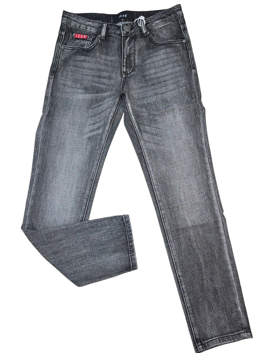 Jeans ICON Slim-fit basic grigio