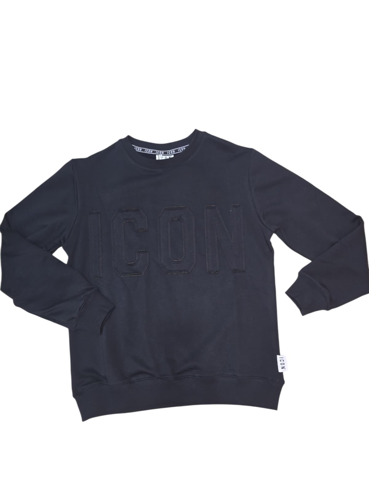 Felpa ICON  Girocollo C/L Logo ricamo