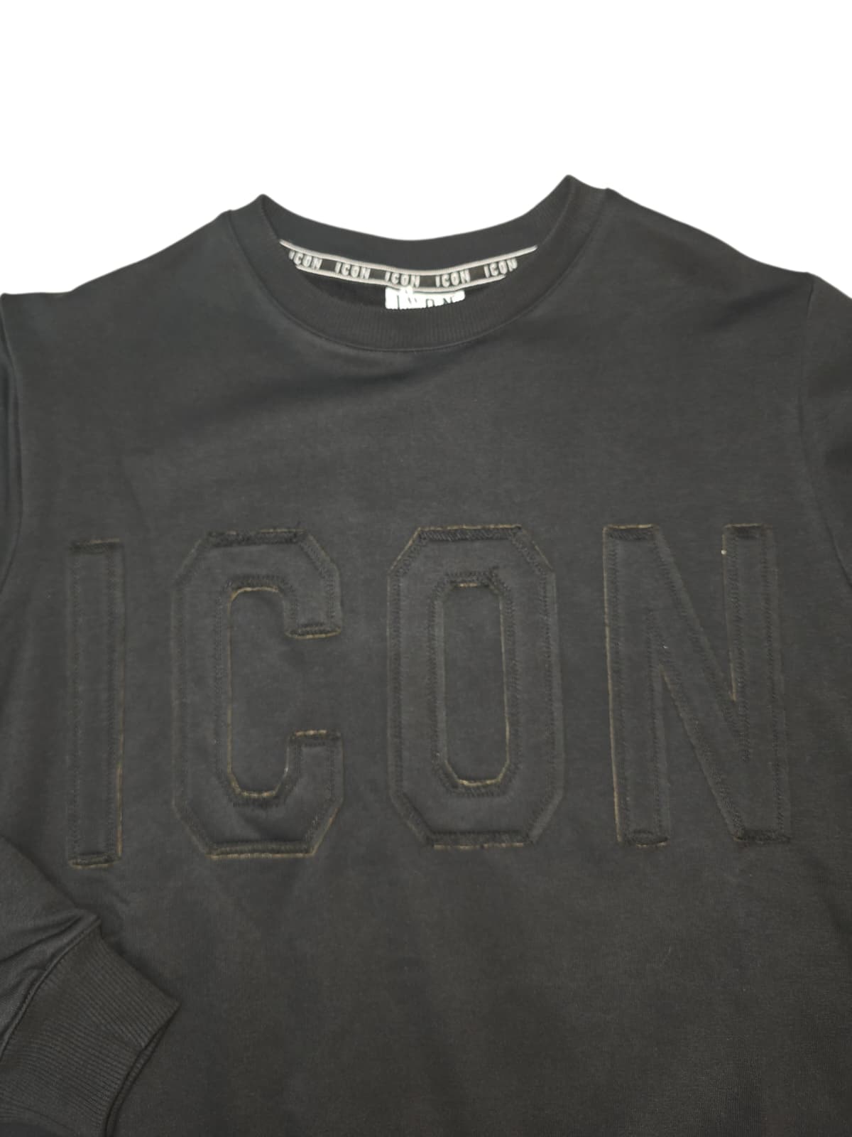 Felpa ICON  Girocollo C/L Logo ricamo