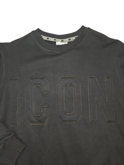 Felpa ICON  Girocollo C/L Logo ricamo