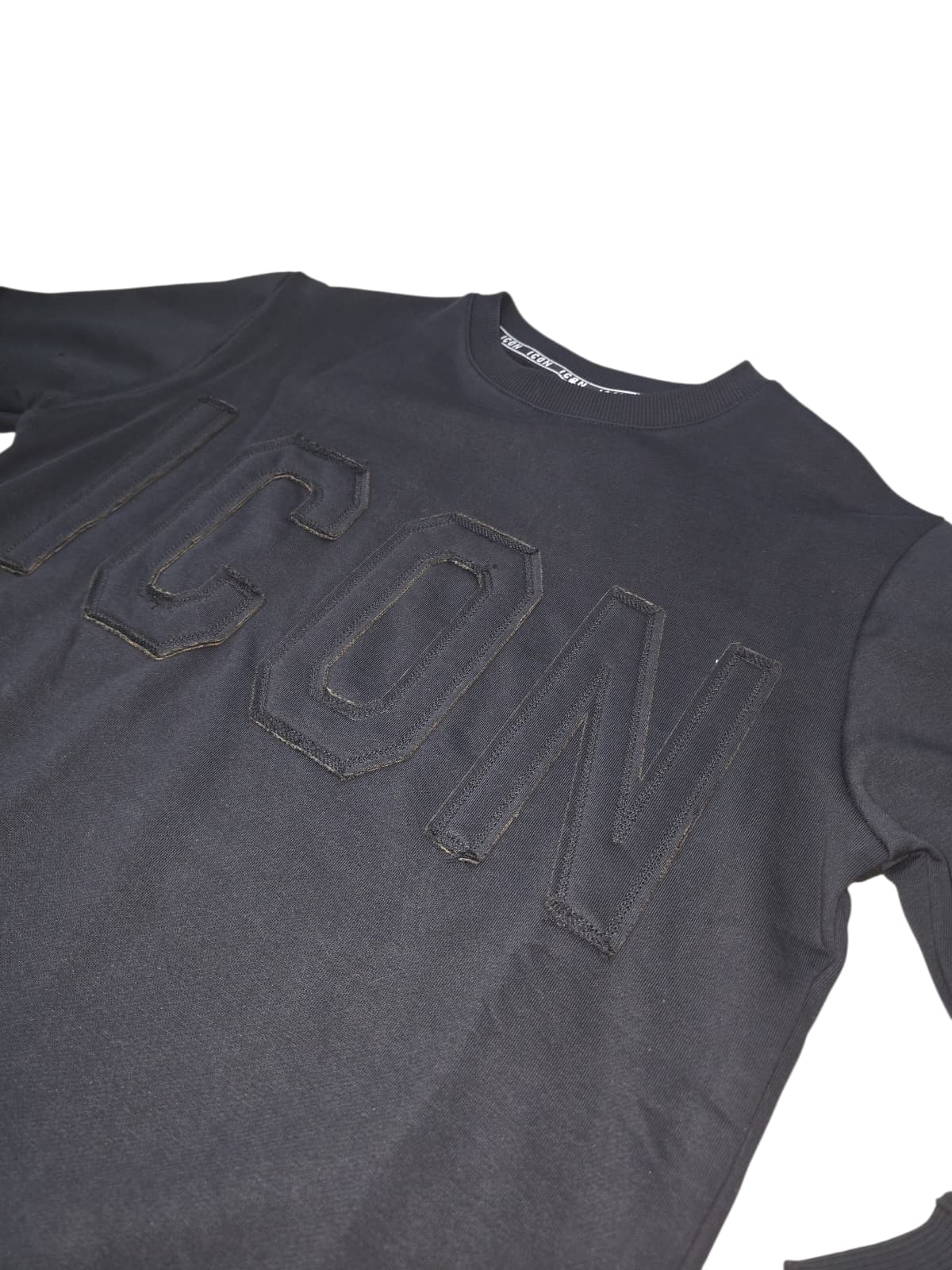 Felpa ICON  Girocollo C/L Logo ricamo