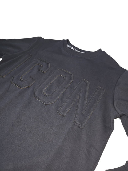 Felpa ICON  Girocollo C/L Logo ricamo