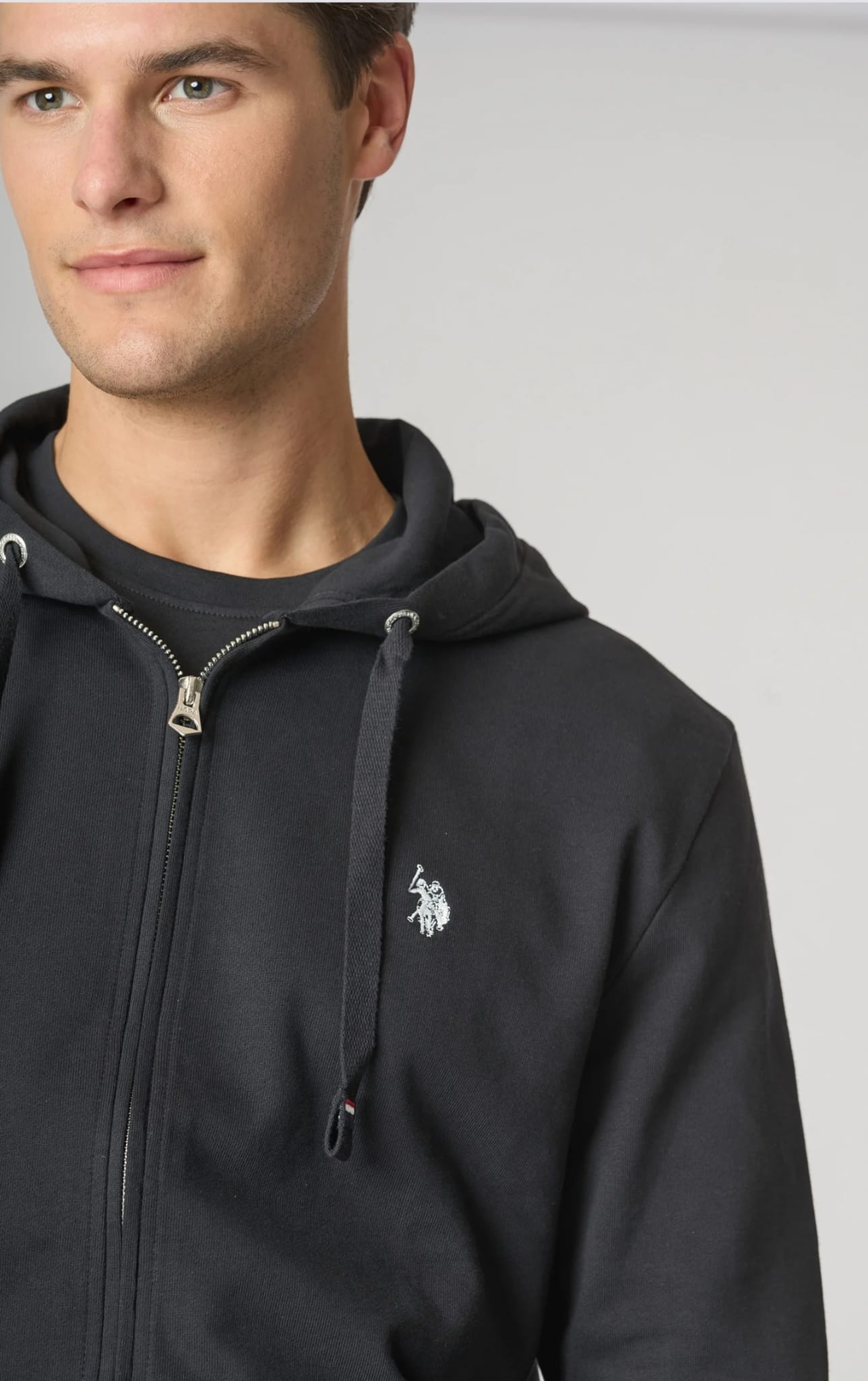 Felpa con cappuccio e Zip U.S POLO ASSN