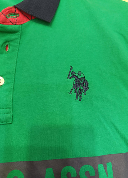 POLO U.S POLO ASSN  Maxi logo e bandiera  2 colori
