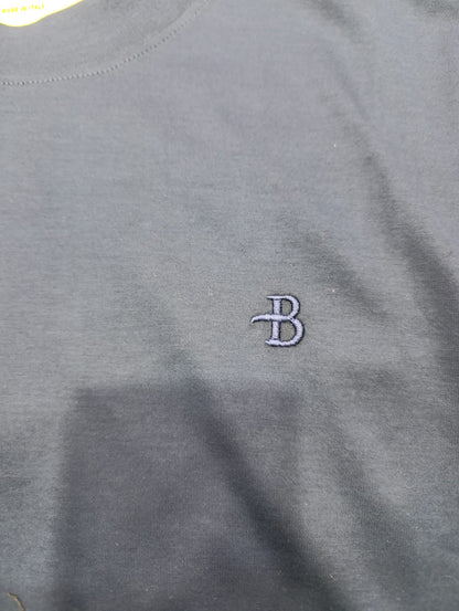 T-shirt BALLANTYNE in filo di scozzia, logo cucito