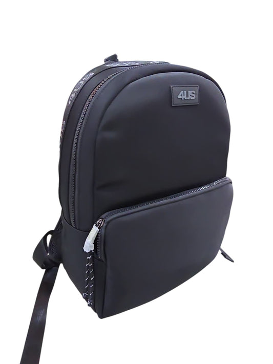 Zaino nero uomo 4US PACIOTTI con ricami 746