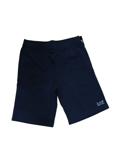 Bermuda EMPORIO ARMANI blu con logo basso 02
