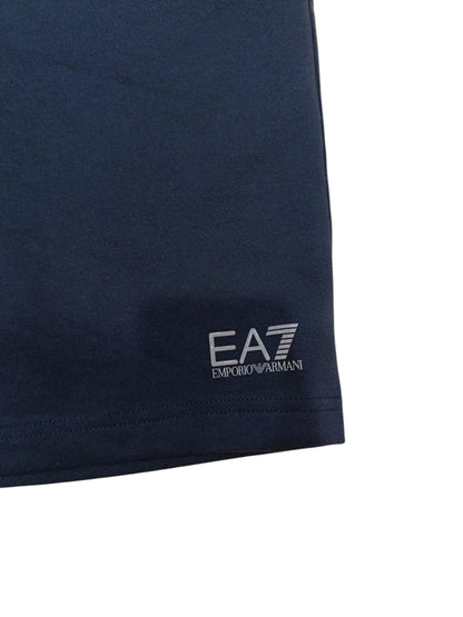 Bermuda EMPORIO ARMANI blu con logo basso 02