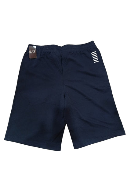 Bermuda EMPORIO ARMANI blu con logo basso 02