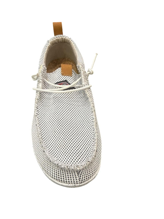 Mocassino Bear in tela WHITE