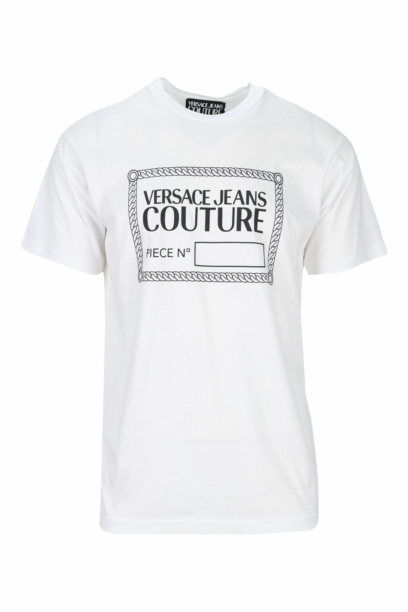 T-shirt VERSACE COUTURE con logo centrale Nero