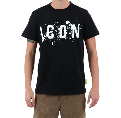 T-shirt ICON con logo centrale con effetto splash
