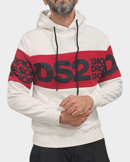 Felpa Drop Season2 Con maxi logo e fascia rossa