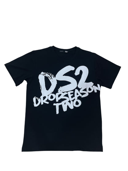 T-shirt DROPSEASON2 con logo max centrale