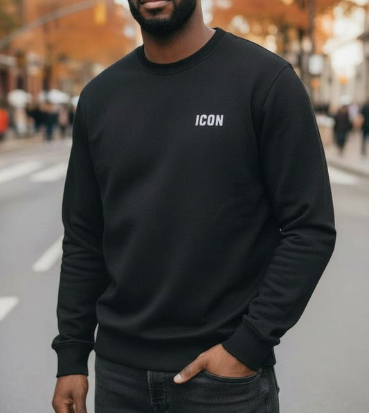 Felpa ICON Girocollo  Logo Piccolo  cotone garzato