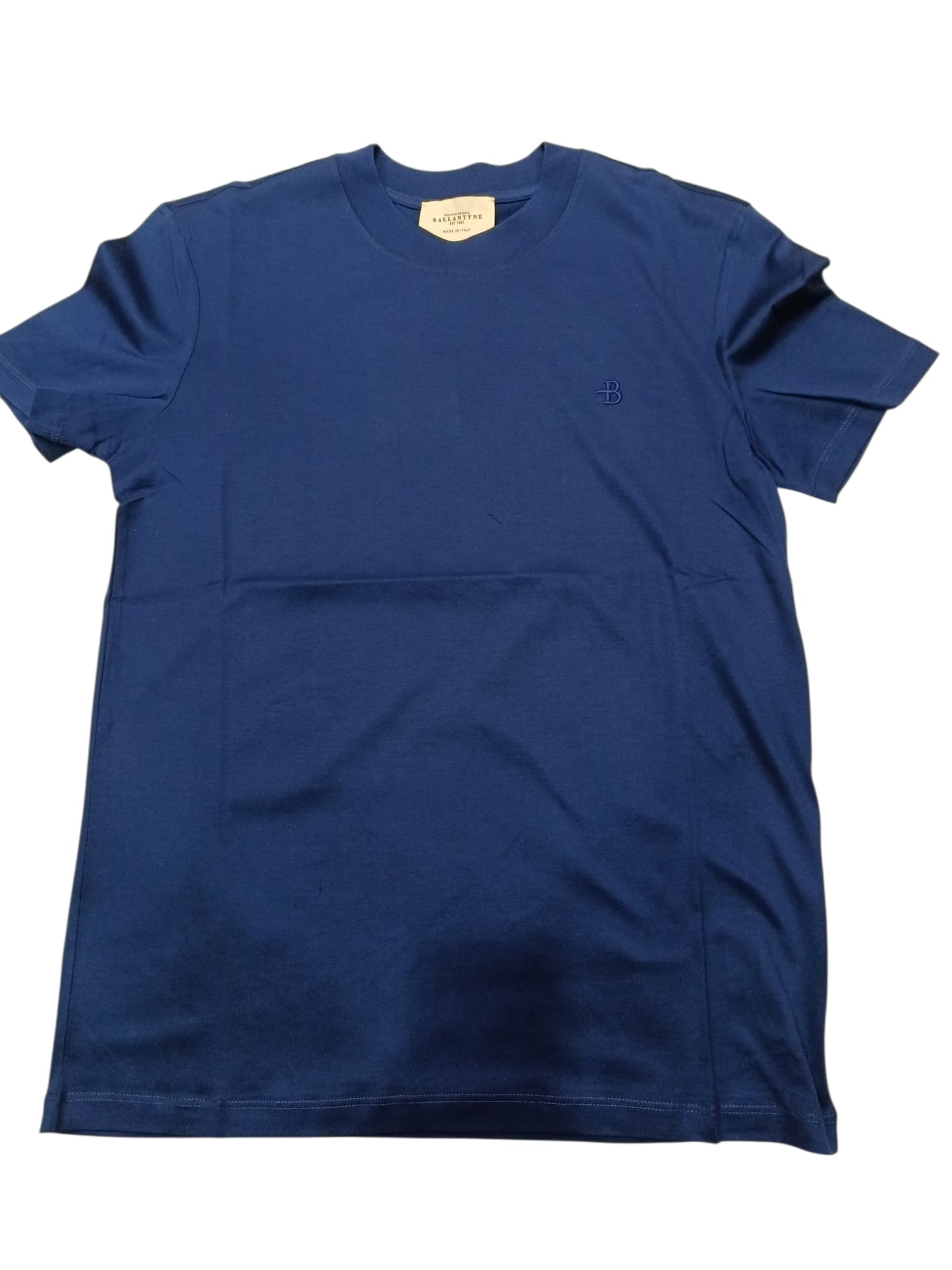 T-shirt BALLANTYNE in filo di scozzia, logo cucito