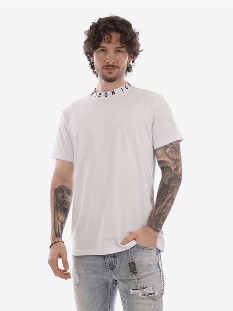 T-shirt ICON LOGO A GIROCOLLO 042